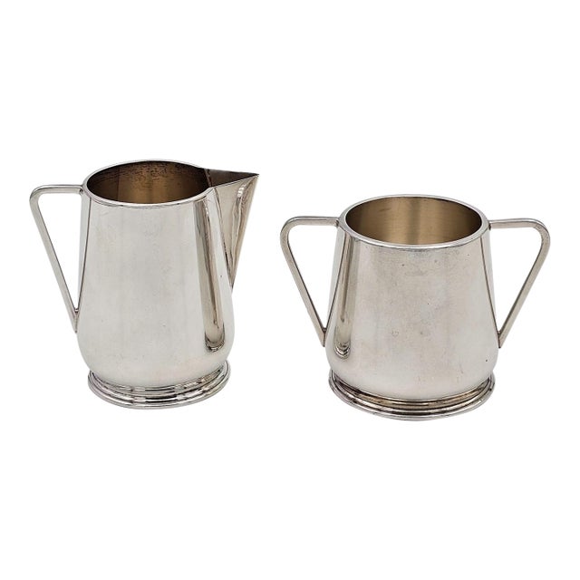 Sterling Silver Cream & Sugar, u.s.a. Circa 1930 For Sale