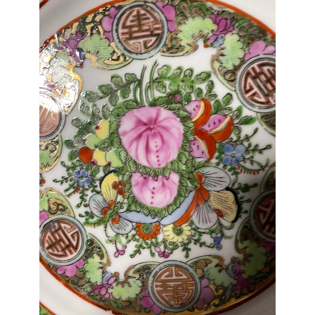 Rose Mid Century Rose Medallion China Set - 20 Pieces With Service for 8 For Sale - Image 8 of 11