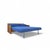 1970s Canadian Teak Pull-Out Sofa Bed in Blue Upholstery, Mid-Century For Sale - Image 14 of 18