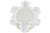 White Ruffle Rim Ball Vase For Sale - Image 4 of 5