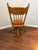 An exceptional H.W. Hull & Sons solid oak swivel desk chair, crafted in Gardena, California, and showcasing the quality...