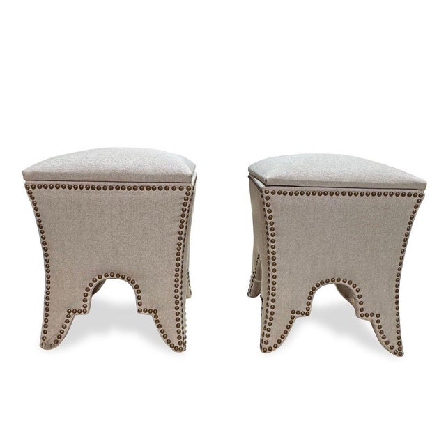The Transitional Upholstered Storage Stools blend tailored elegance with everyday function, offering both seating and...