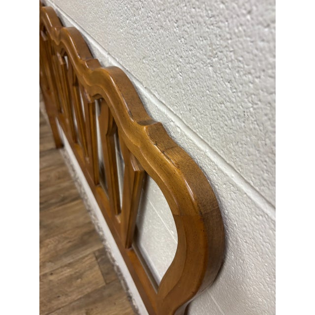 Late 20th Century Vintage Full Size French Provincial Style Headboard For Sale - Image 5 of 10