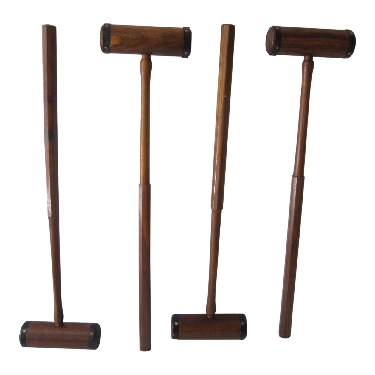 Carved Croquet Mallets Set of 4 Chairish