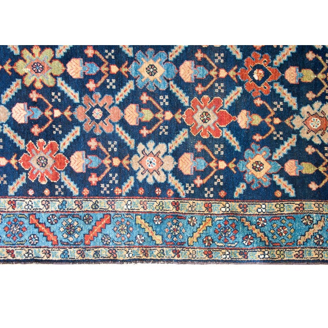 Navy Blue Early 20th Century Persian Bakhtiari Rug For Sale - Image 8 of 13