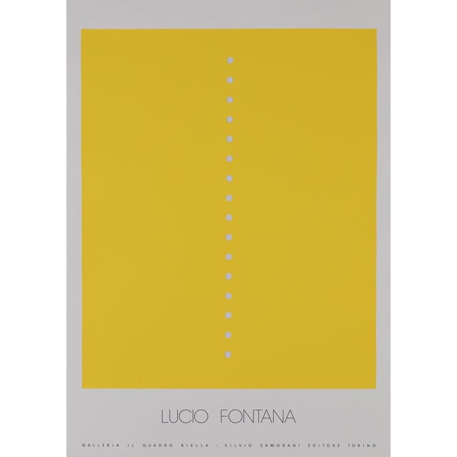 Lucio Fontana, Concetto Spaziale Giallo, Screen Print For Sale - Image 6 of 6