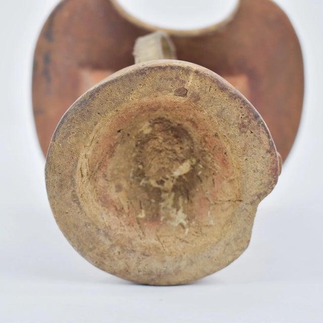 Brown Early 20th Century Maasai Wood Headrest with Strap Kenya For Sale - Image 8 of 12