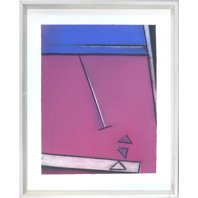 1989 Postmodern Mixed-Media Painting For Sale - Image 9 of 9