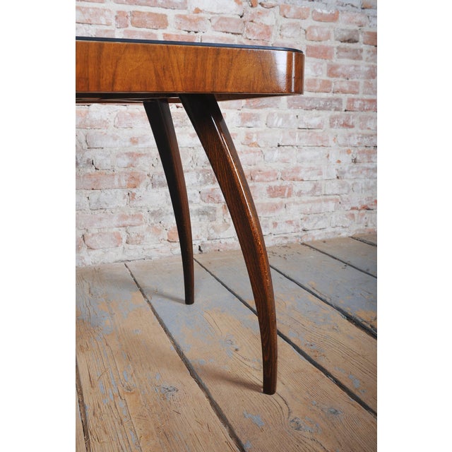 Czech Art Deco H-259 Table in Walnut attributed to J. Halabala for Up Závody, 1940s For Sale - Image 3 of 11
