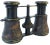 Handsome pair of antique English leather clad opera glasses from the distinguished Elliott Brothers Opticians, 449 Strand,...