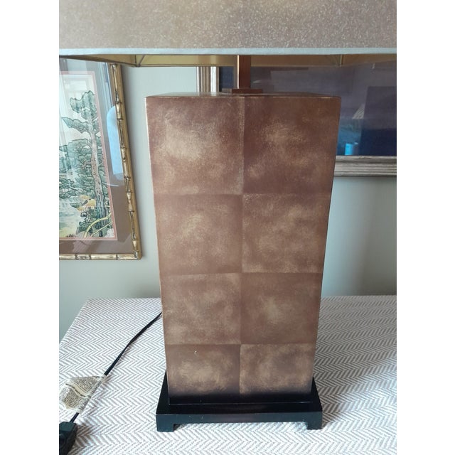 Fine Art Lamps 1990s Fine Art Attributed Asian Inspired Table Lamp With Dual Shade and Dimmer For Sale - Image 4 of 4