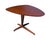 Mid-Century Modern Vintage Mid Century Modern 1960s Walnut Triangle Center Accent Table Restored Attributed to Tomlinson For Sale - Image 3 of 7