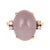 14k Gold Lavender Jade & Diamond Ring Vintage For Sale In Tampa - Image 6 of 6