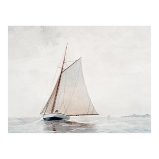 Sailing Off Gloucester, Vintage Art Print Reproduction, 24" × 18" For Sale