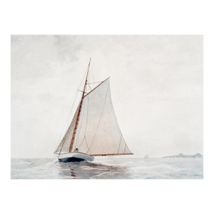 Sailing Off Gloucester, Vintage Art Print Reproduction, 24" × 18"