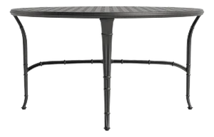 Brown Jordan Calcutta 54" Round Cast Top Dining Umbrella Table, Textured Pewter frame