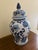 Chinoiserie Late 20th Century Chinoiserie Large Blue and White Porcelain Ginger Jar For Sale - Image 3 of 8