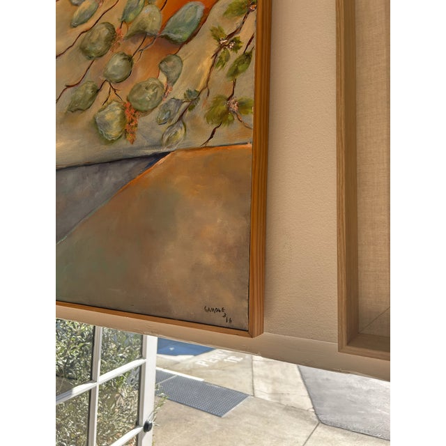 Textile Late 20th Century Abstract Acrylic on Canvas For Sale - Image 7 of 10