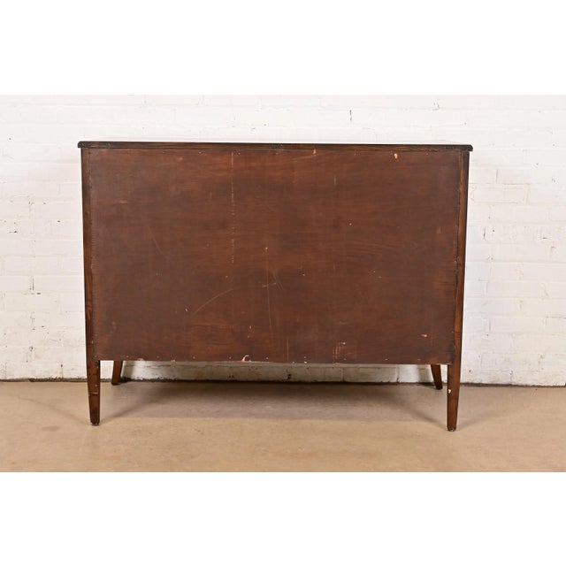 French Provincial Louis XV Carved Mahogany Dresser by White Furniture, Circa 1960s For Sale - Image 13 of 15