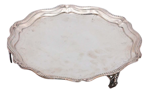 Embossed Silver Ticket Tray