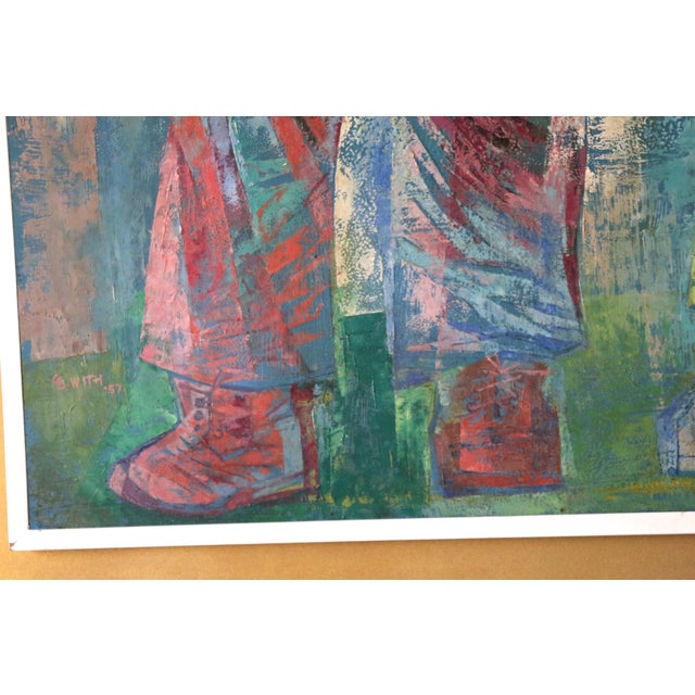 Gerda B. With (Germany, 1910–2002) “Little Drummers” Painting, 1957 For Sale - Image 10 of 18