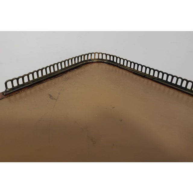19th C English Regency Rosewood Leather Top & Bronze Gallery Lady's Writing Desk For Sale - Image 10 of 18