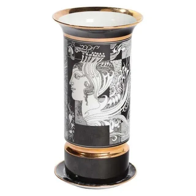 Ceramic Endre Szasz for Hollohaza Porcelain Vase For Sale - Image 7 of 7