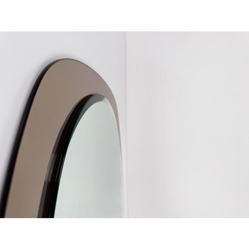 Vintage Italian Mirror with Bronzed Glass Frame, 1970s For Sale - Image 10 of 14