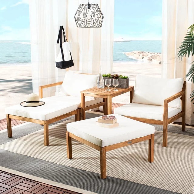 2020s Pratia 5 Piece Outdoor Set - Natural/Beige For Sale - Image 5 of 12