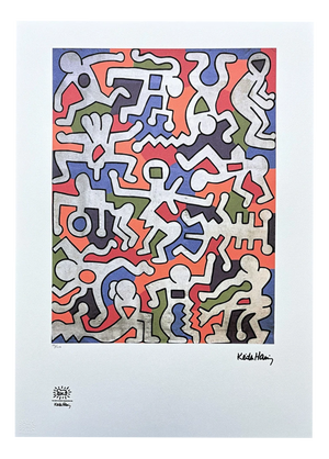 After Keith Haring, Dance People, Print