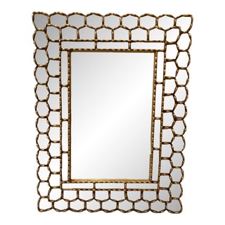 1940's Spanish Colonial Mosaic Mirror For Sale