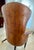 Wood Dessin Fournir Crocodile Embossed Leather Wingback Statement Chair For Sale - Image 7 of 11