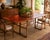 An exceptionally versatile vintage convertible table by McGuire of San Francisco, showcasing the brand’s iconic organic-...