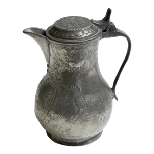 Antique Pewter Pitcher W/Touch Marks Circa XVIII Century