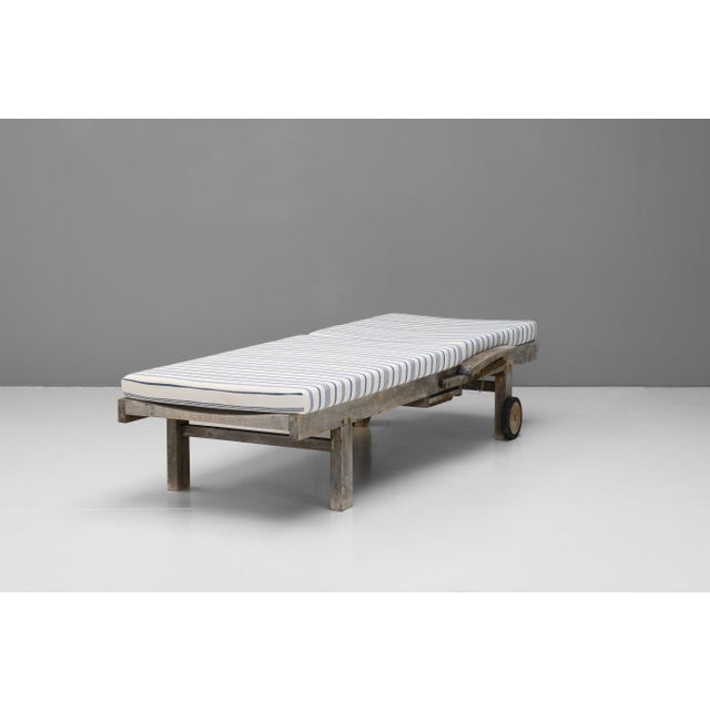 Blue Vintage Teak Loungers, 1960, Set of 4 For Sale - Image 8 of 14