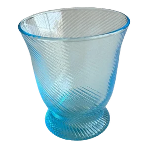 Blue Pheasant "Pierre" Turquoise Tumbler Glass Hand Blown