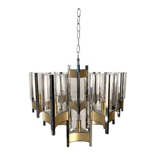 1960s "Hurricane" Chandelier by Gaetano Sciolari For Sale