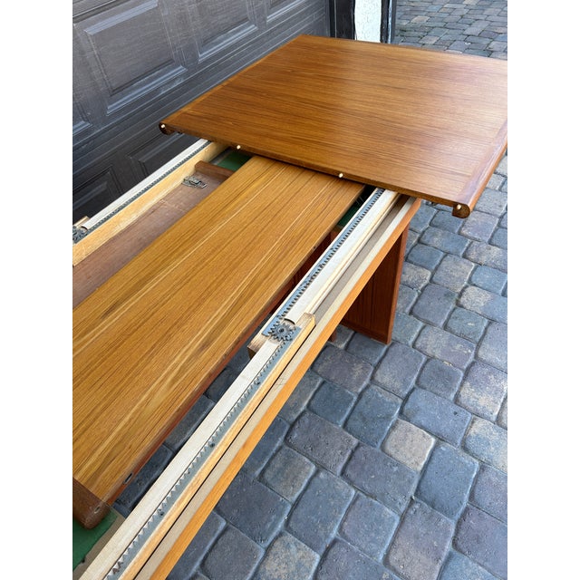 Danish Style Large Teak Extension Dining Table by Nordic Furniture Vintage 1980s For Sale - Image 9 of 9