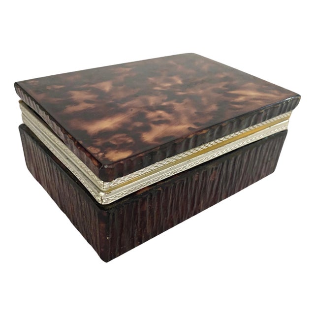 Onyx Jewelry Box in Brown Color, Italy, 1970s For Sale
