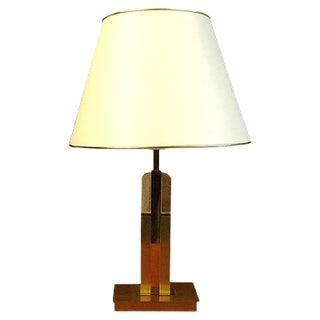 French Brass Table Lamp, 1960s For Sale