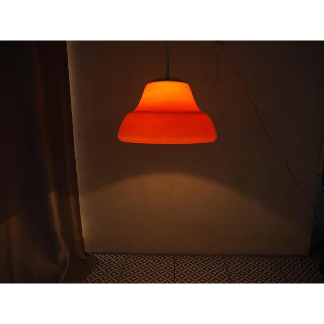 Mid-Century Modern Glass Pendant Light by Stefan Tabery, Czechoslovakia, 1960s For Sale - Image 9 of 10