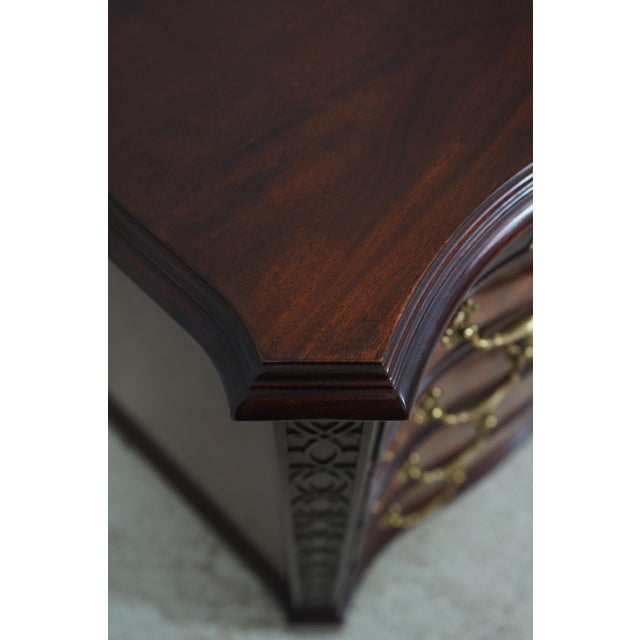 Henkel Harris Mahogany Bachelor Chest W. Pull Out Slide For Sale - Image 9 of 17