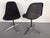 Modern Pair of Herman Miller Eames Swivel Base Office Chairs in Black Fabric, Dated 1983 For Sale - Image 3 of 13