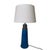 Danish Sculptural Stoneware Table Lamp in Terracotta and Cobalt Blue by Nils Kähler, 1950s For Sale - Image 14 of 14