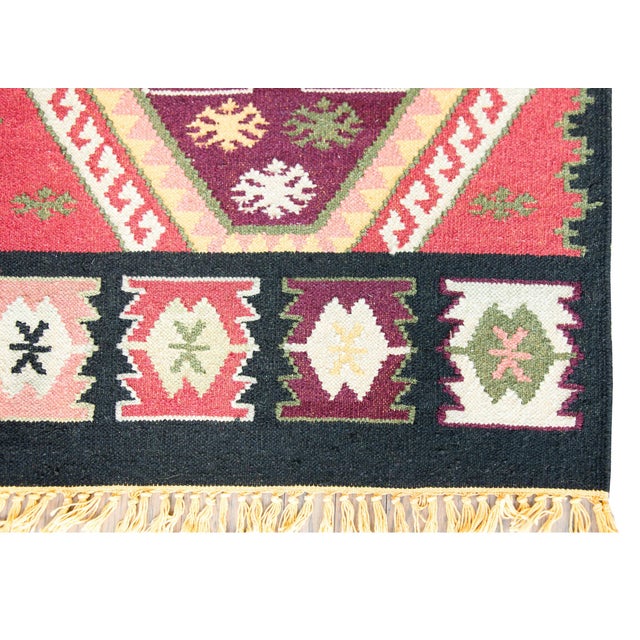 Late 20th Century Vintage Afghani Kilim Runner For Sale - Image 5 of 16