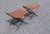 Industrial Vintage Iron and Leather Folding Stools a Pair For Sale - Image 3 of 10