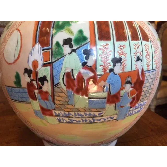 Vintage Chinese Gourd Form Famille Rose Vases - A Pair For Sale In Los Angeles - Image 6 of 13