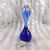 This is a tall blue signed art glass perfume bottle. The perfume space is only in the top half of the bottle. It comes...