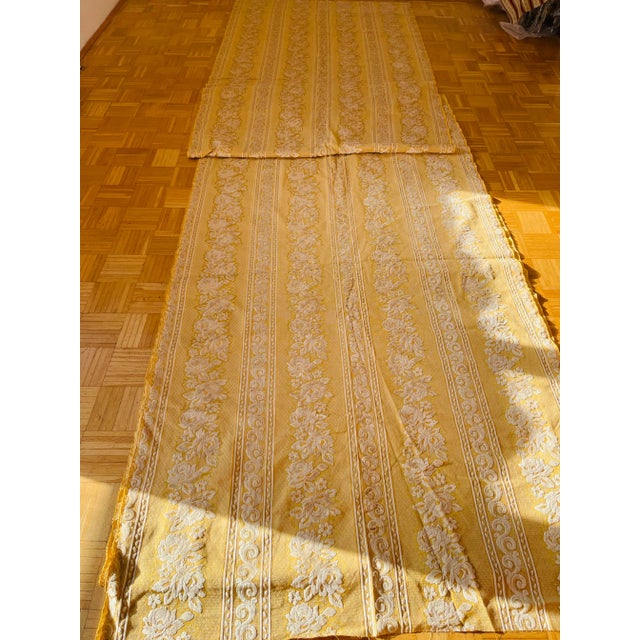 Textile 38 Ft Belgian Cut Velvet Drape Upholstery Textile Fabric- 11 Yards For Sale - Image 7 of 7