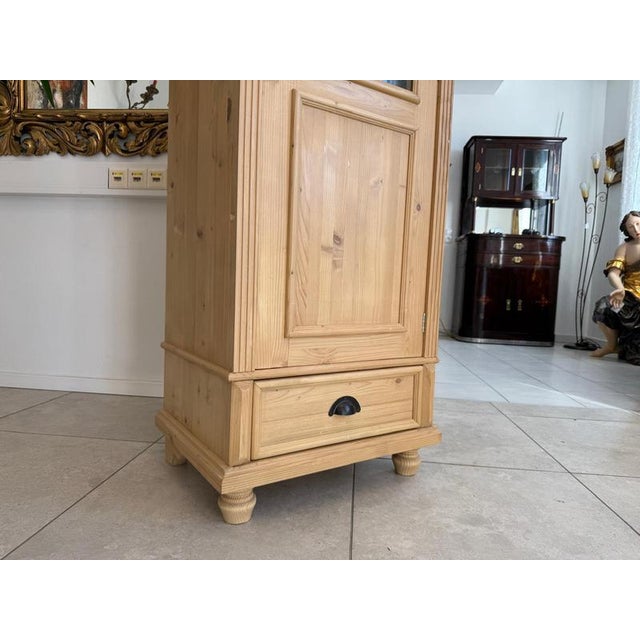 Antique Farmhouse Display Cabinet in Wood Bookcase For Sale - Image 9 of 10